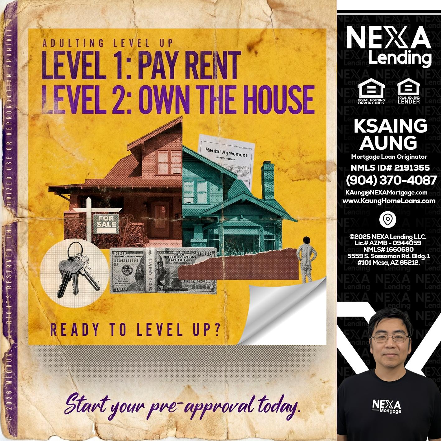 LEVEL 1 - Ksaing Aung -Mortgage Loan Originator