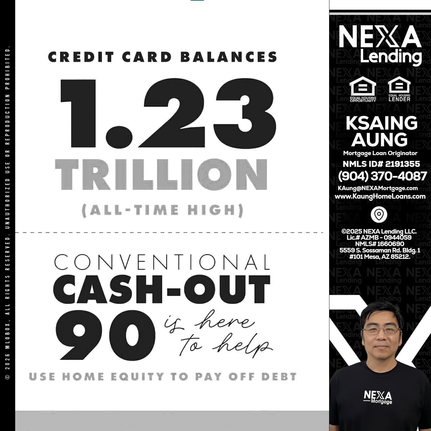 CREDIT CARD BALANCE - Ksaing Aung -Mortgage Loan Originator