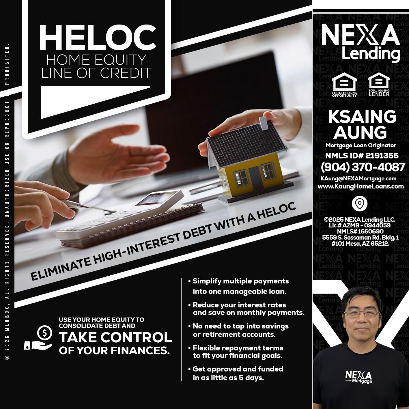 HELOC - Ksaing Aung -Mortgage Loan Originator