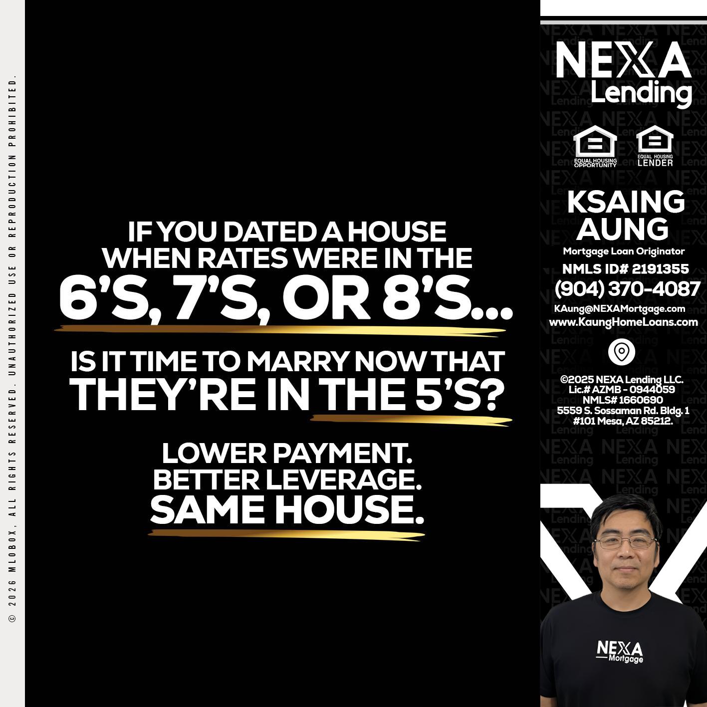 if you dated a house - Ksaing Aung -Mortgage Loan Originator