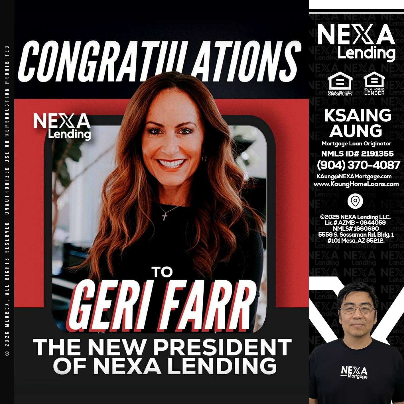 CONGRATULATIONS - Ksaing Aung -Mortgage Loan Originator