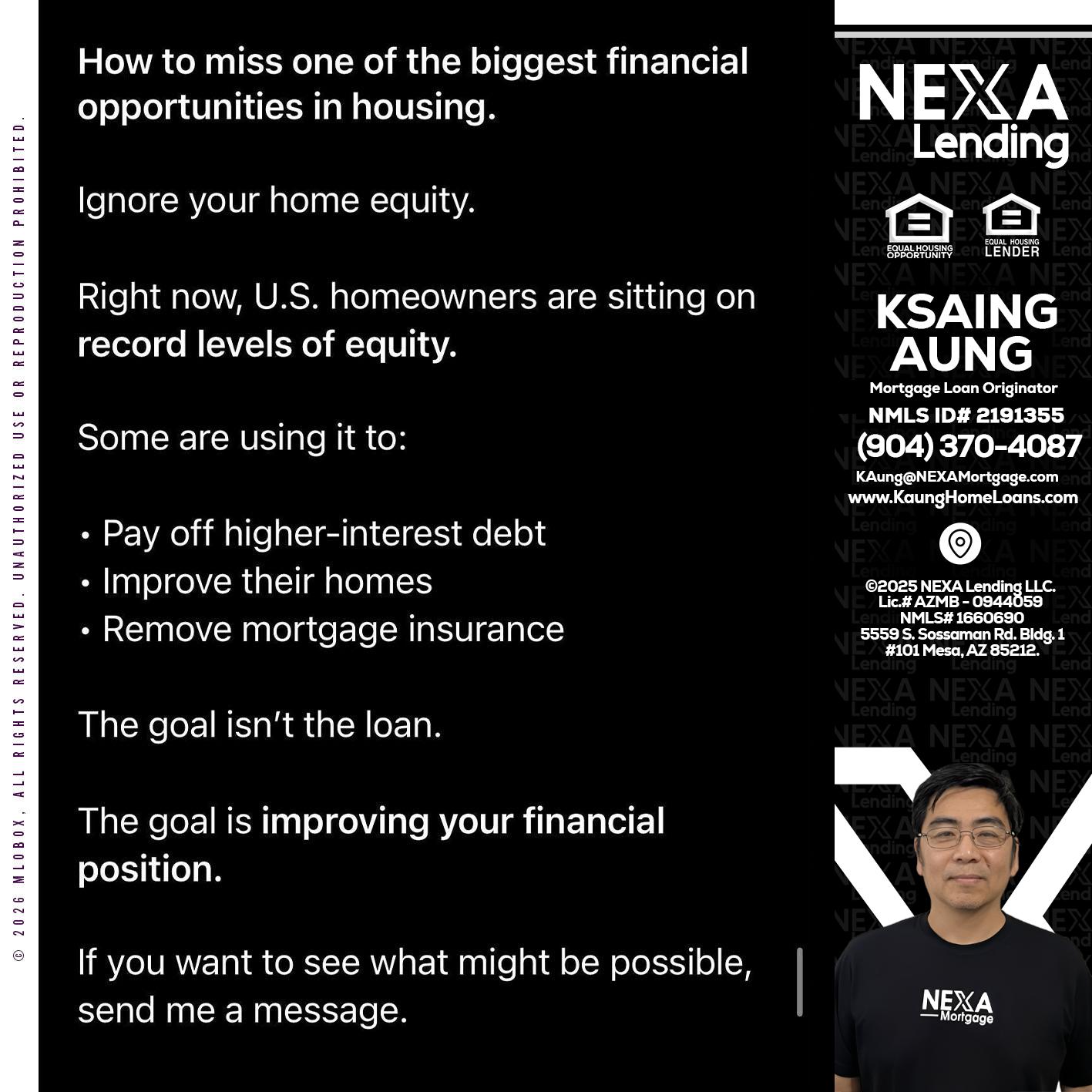 how to miss - Ksaing Aung -Mortgage Loan Originator