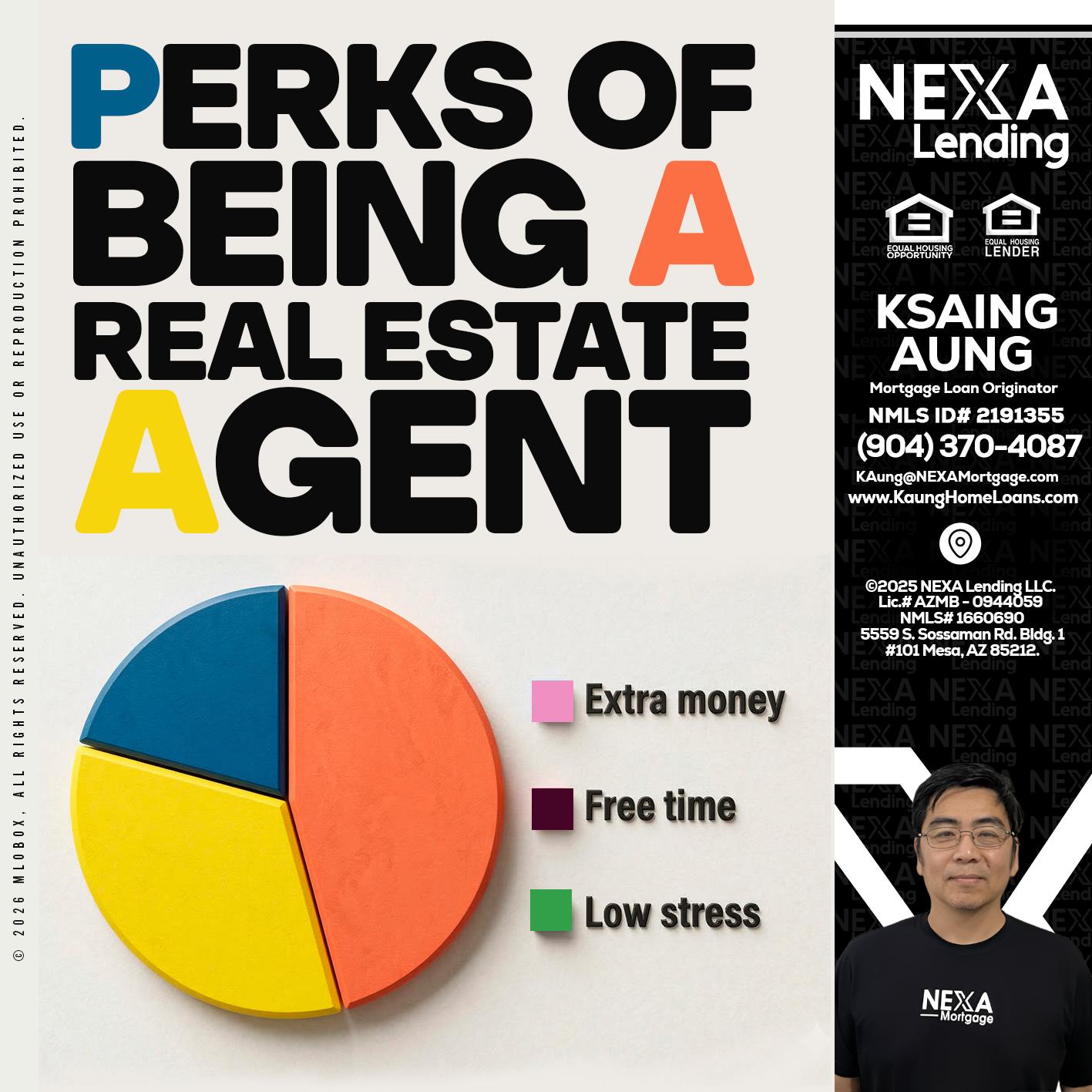 PERKS OF BEING - Ksaing Aung -Mortgage Loan Originator