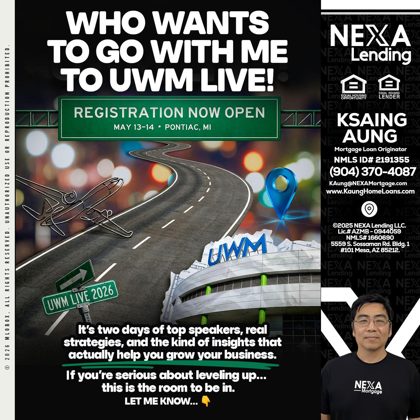 WHO WANTS - Ksaing Aung -Mortgage Loan Originator