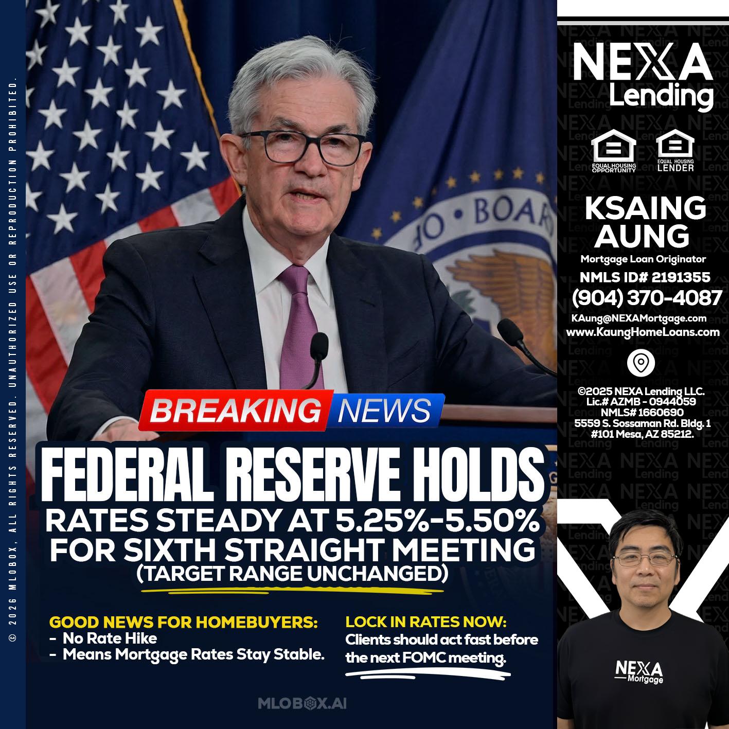 federal reserve - Ksaing Aung -Mortgage Loan Originator