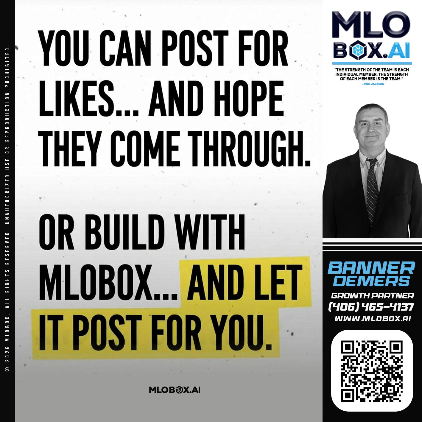 you can post - Ksaing Aung -Mortgage Loan Originator