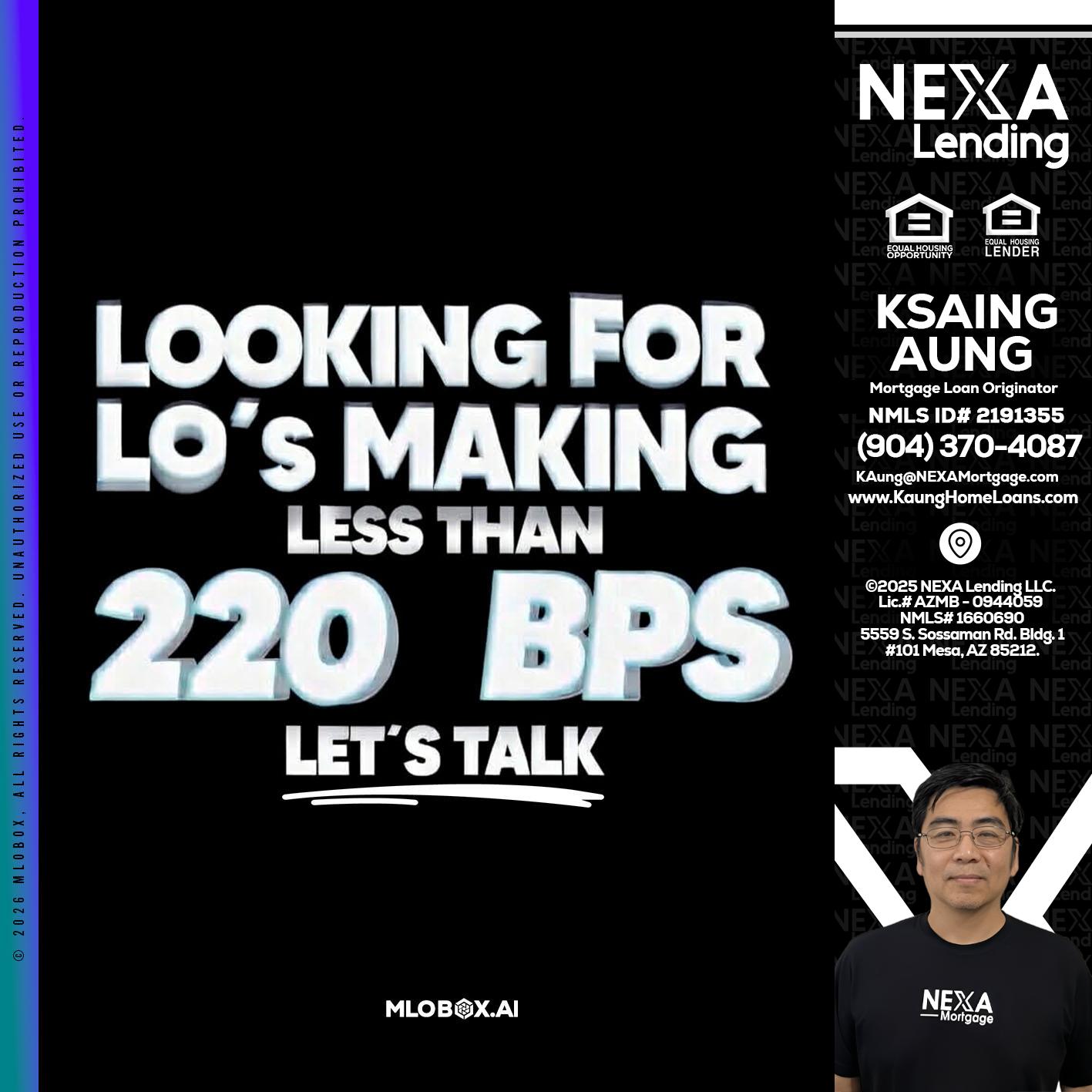 LOOKING FOR - Ksaing Aung -Mortgage Loan Originator