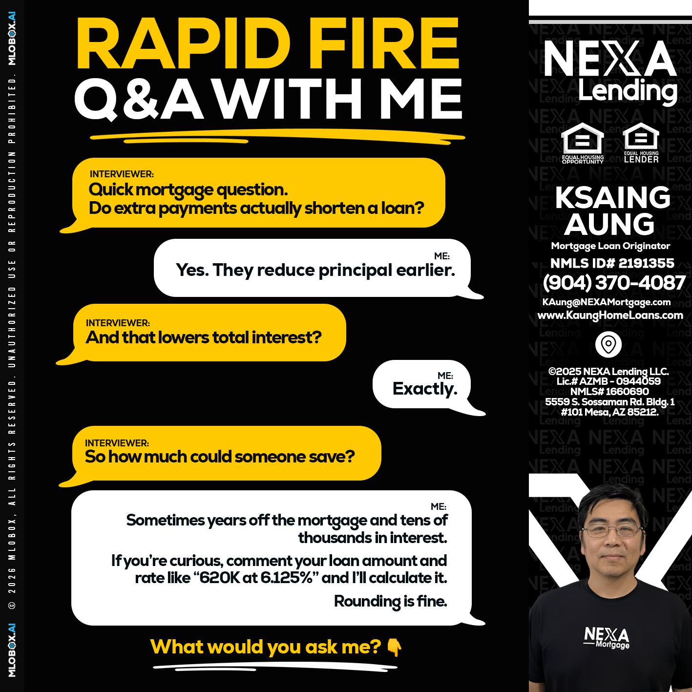 RAPID FIRE QA - Ksaing Aung -Mortgage Loan Originator