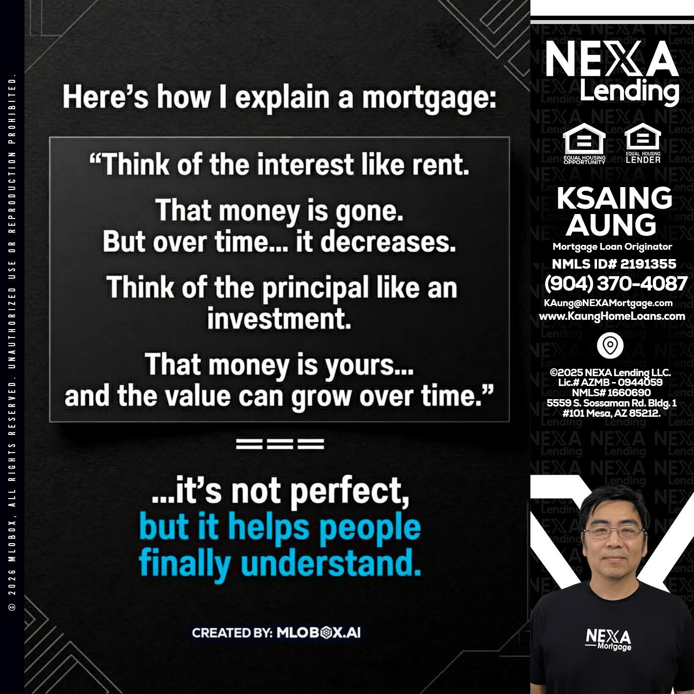 HERES NOW - Ksaing Aung -Mortgage Loan Originator