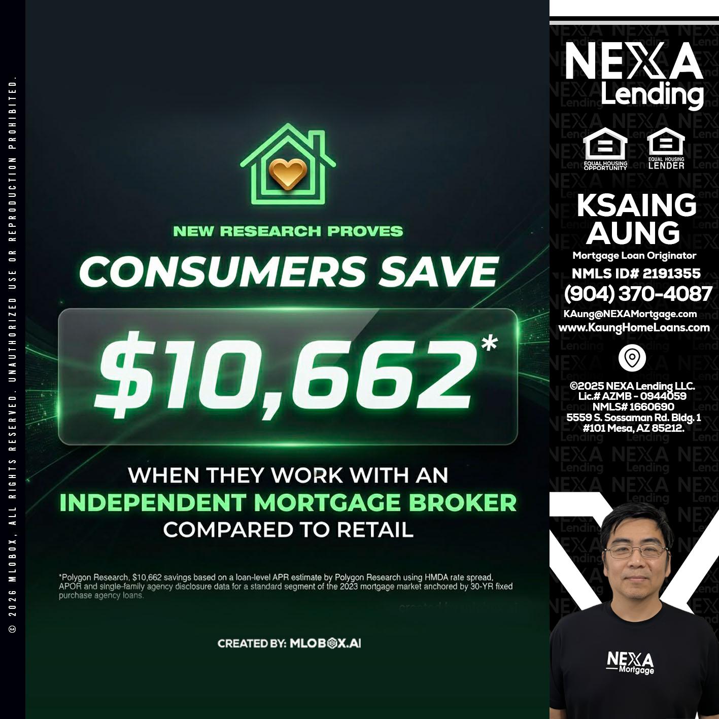 10,662 - Ksaing Aung -Mortgage Loan Originator