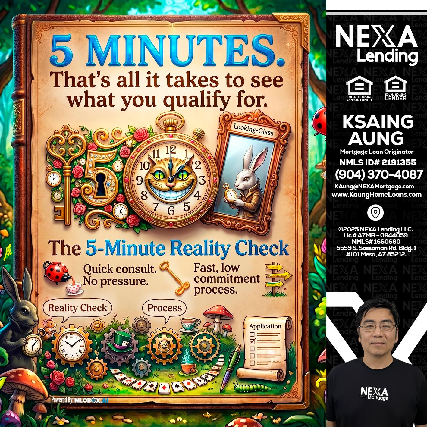 Reality Check! - Ksaing Aung -Mortgage Loan Originator