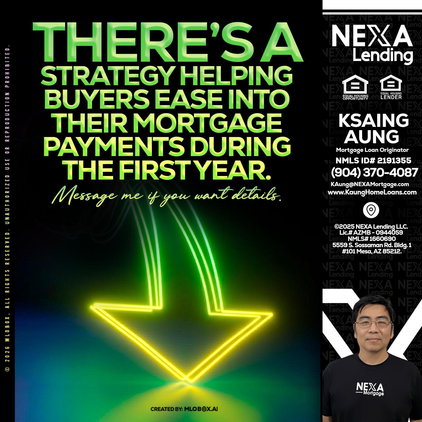 THERES A STATEGY - Ksaing Aung -Mortgage Loan Originator