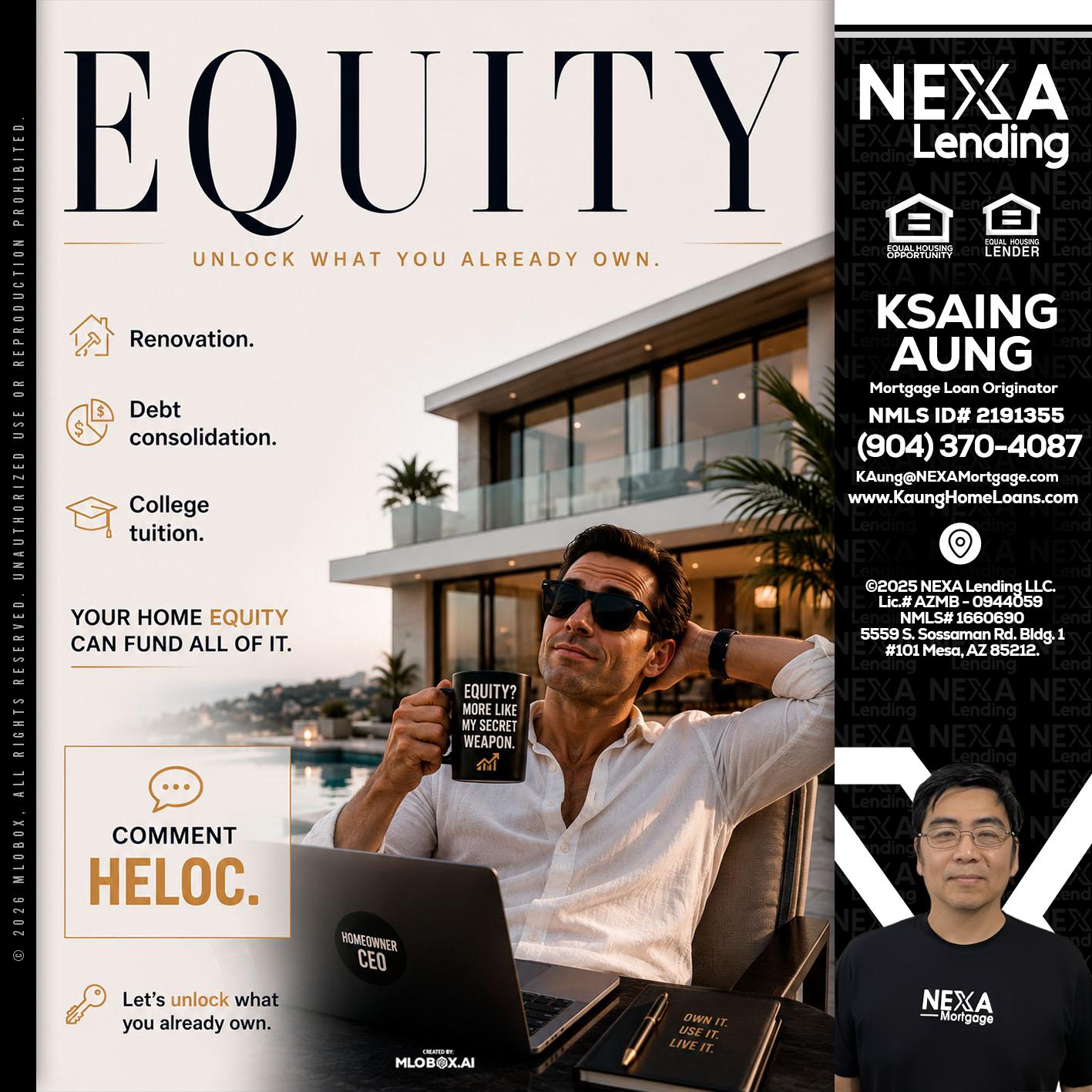 EQUITY - Ksaing Aung -Mortgage Loan Originator