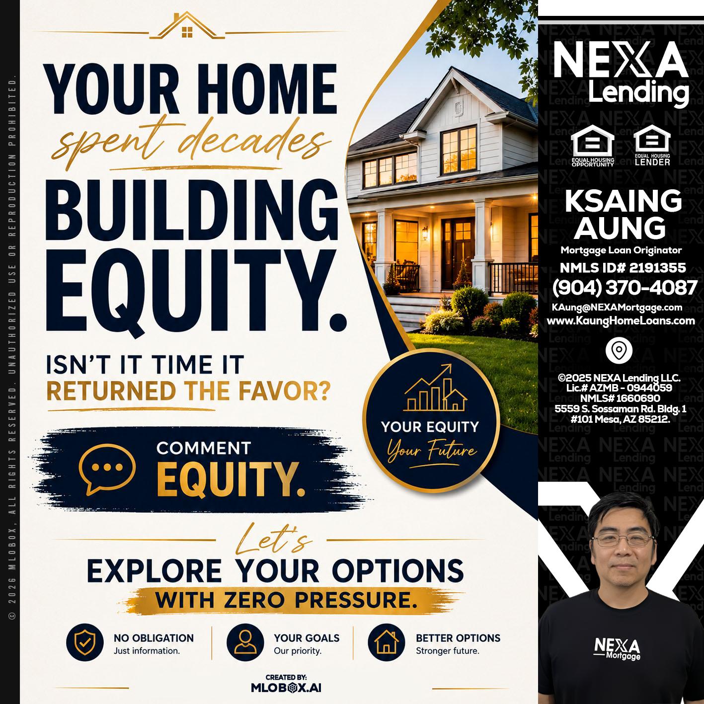 building equity - Ksaing Aung -Mortgage Loan Originator