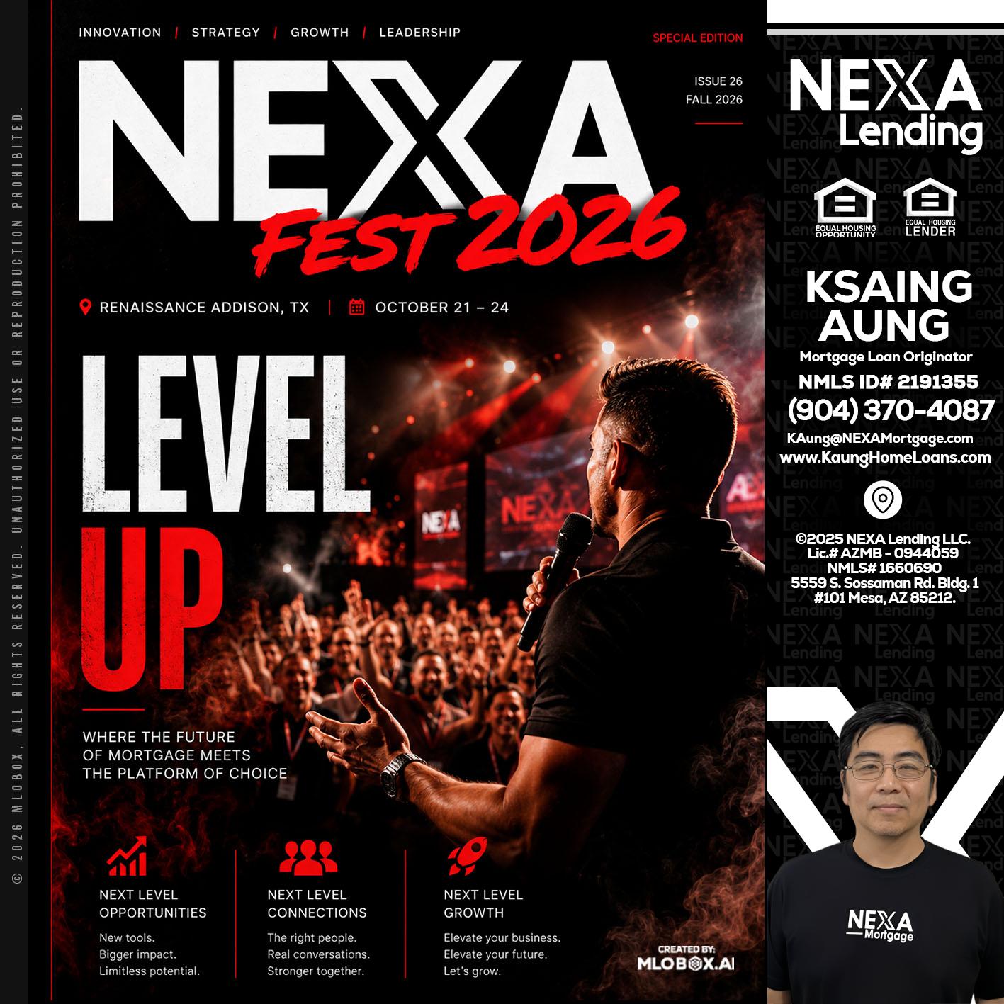 NEXA FEST 2026 - Ksaing Aung -Mortgage Loan Originator