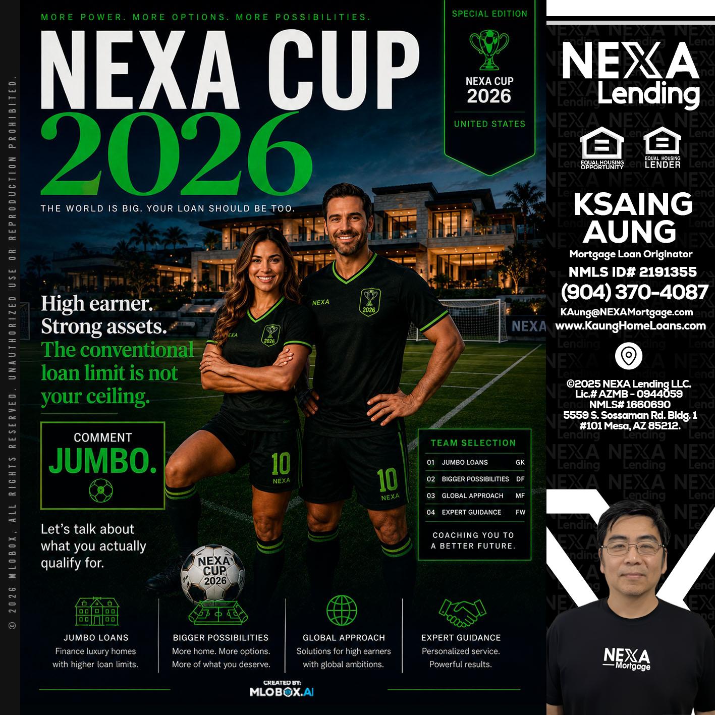 NEXA CUP 2026 - Ksaing Aung -Mortgage Loan Originator