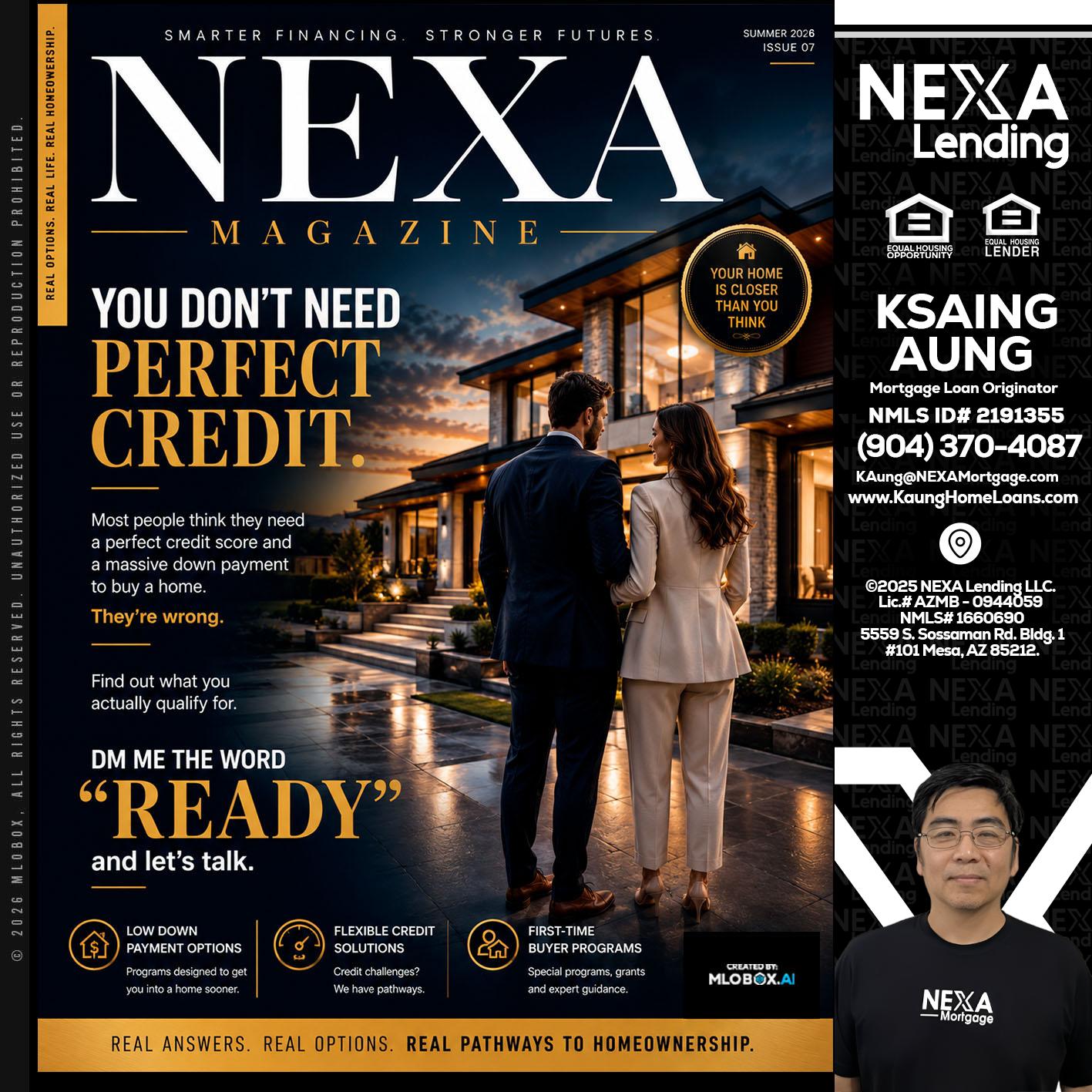 NEXA MAGAZINE - Ksaing Aung -Mortgage Loan Originator