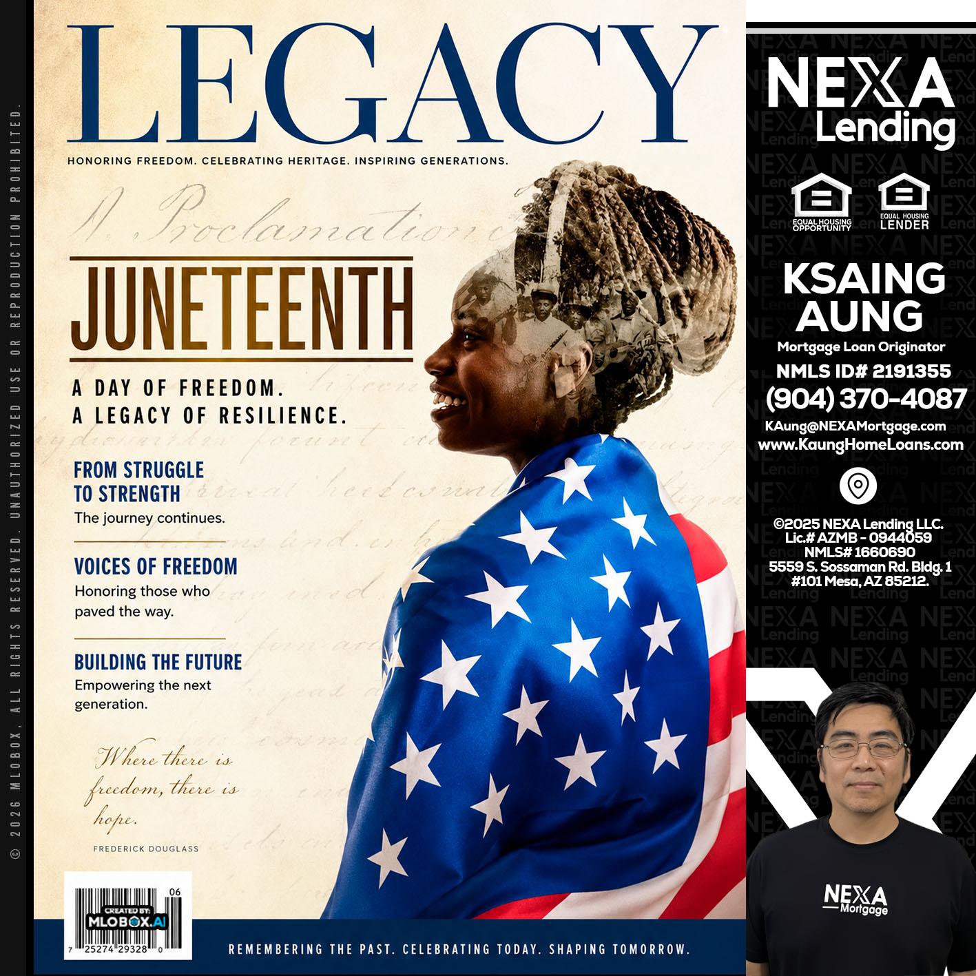 LEGACY - Ksaing Aung -Mortgage Loan Originator