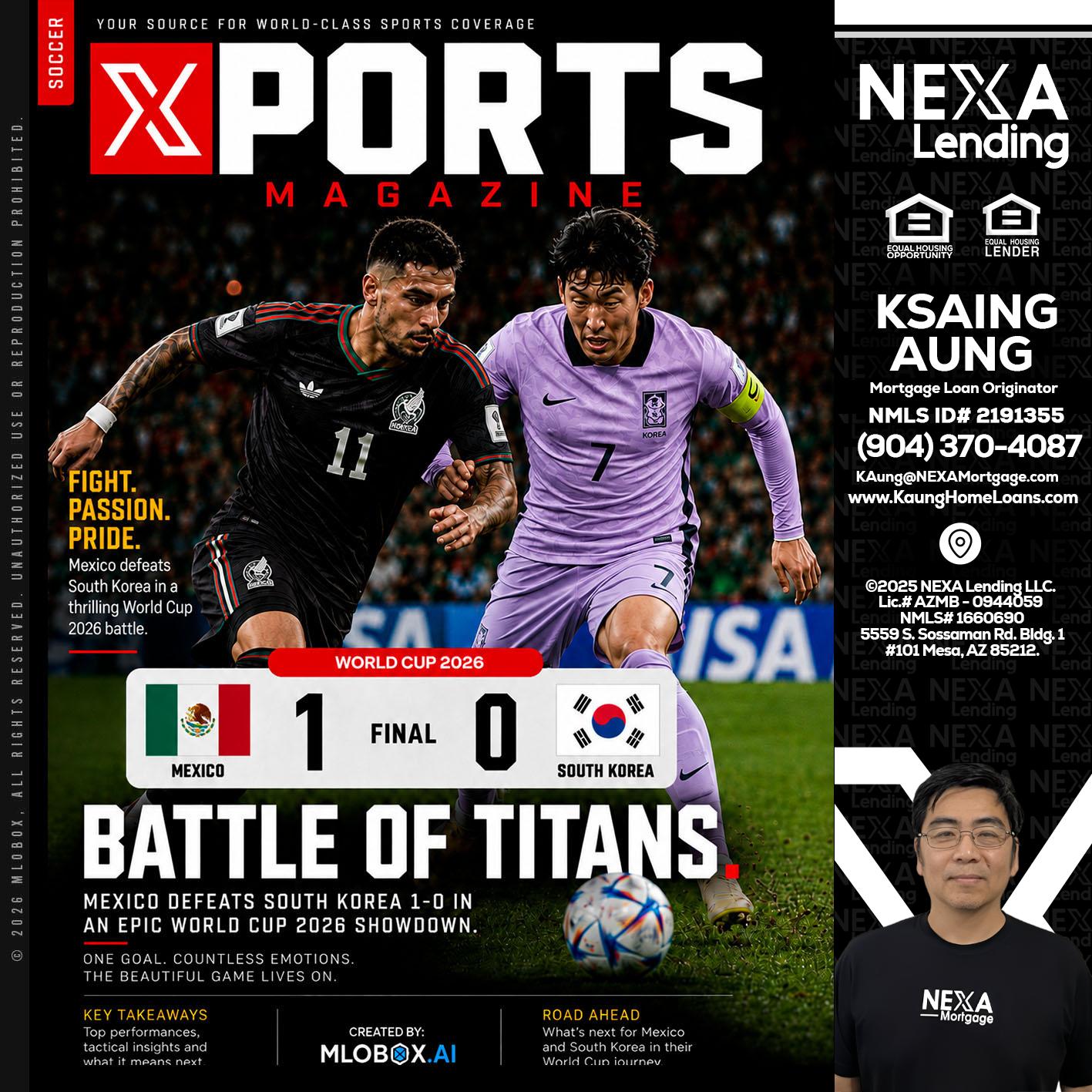 XPORTS MAGAZINE - Ksaing Aung -Mortgage Loan Originator
