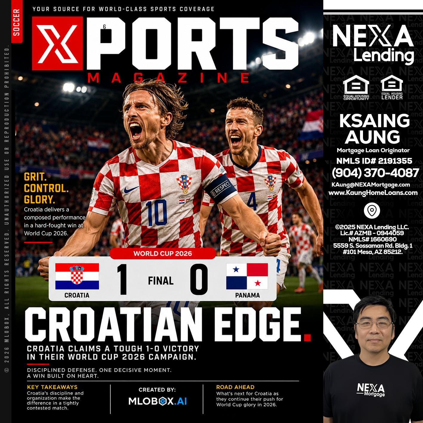 CROATIA 1-0 PANAMA - Ksaing Aung -Mortgage Loan Originator
