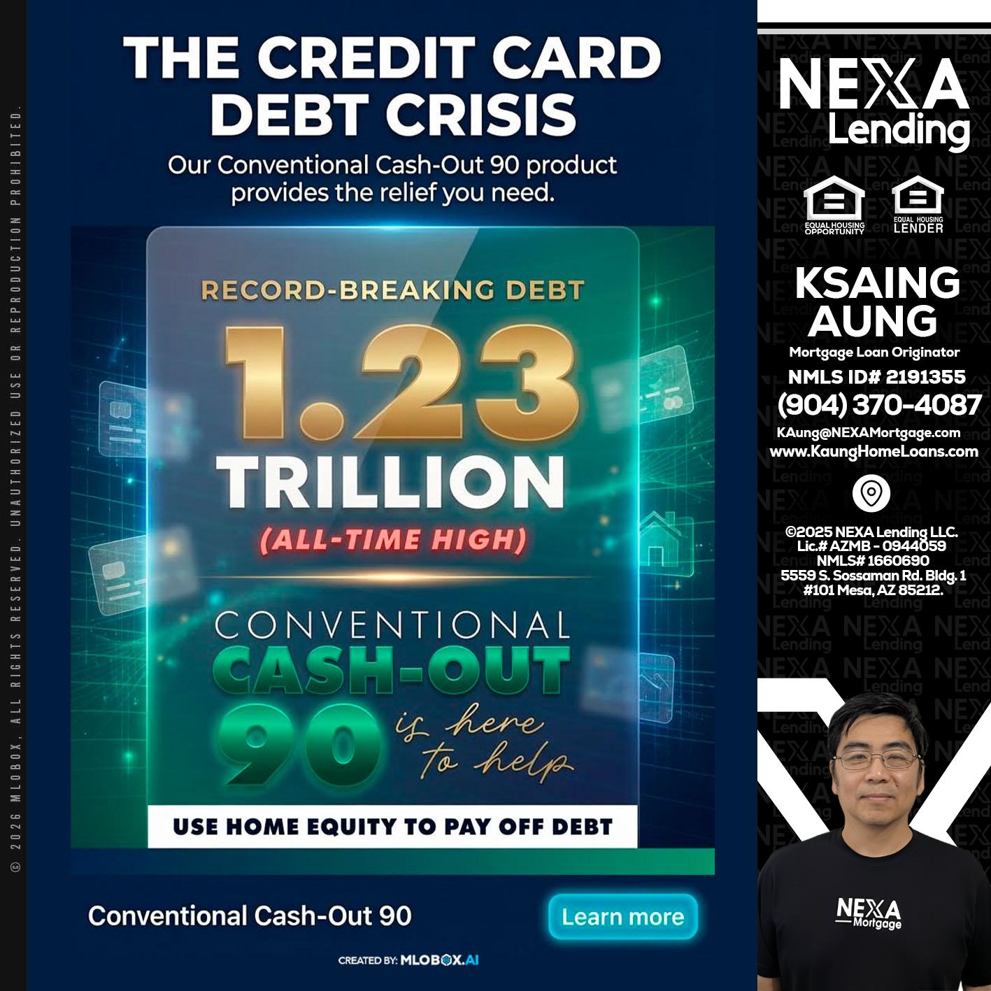 THE CREDIT CARD - Ksaing Aung -Mortgage Loan Originator