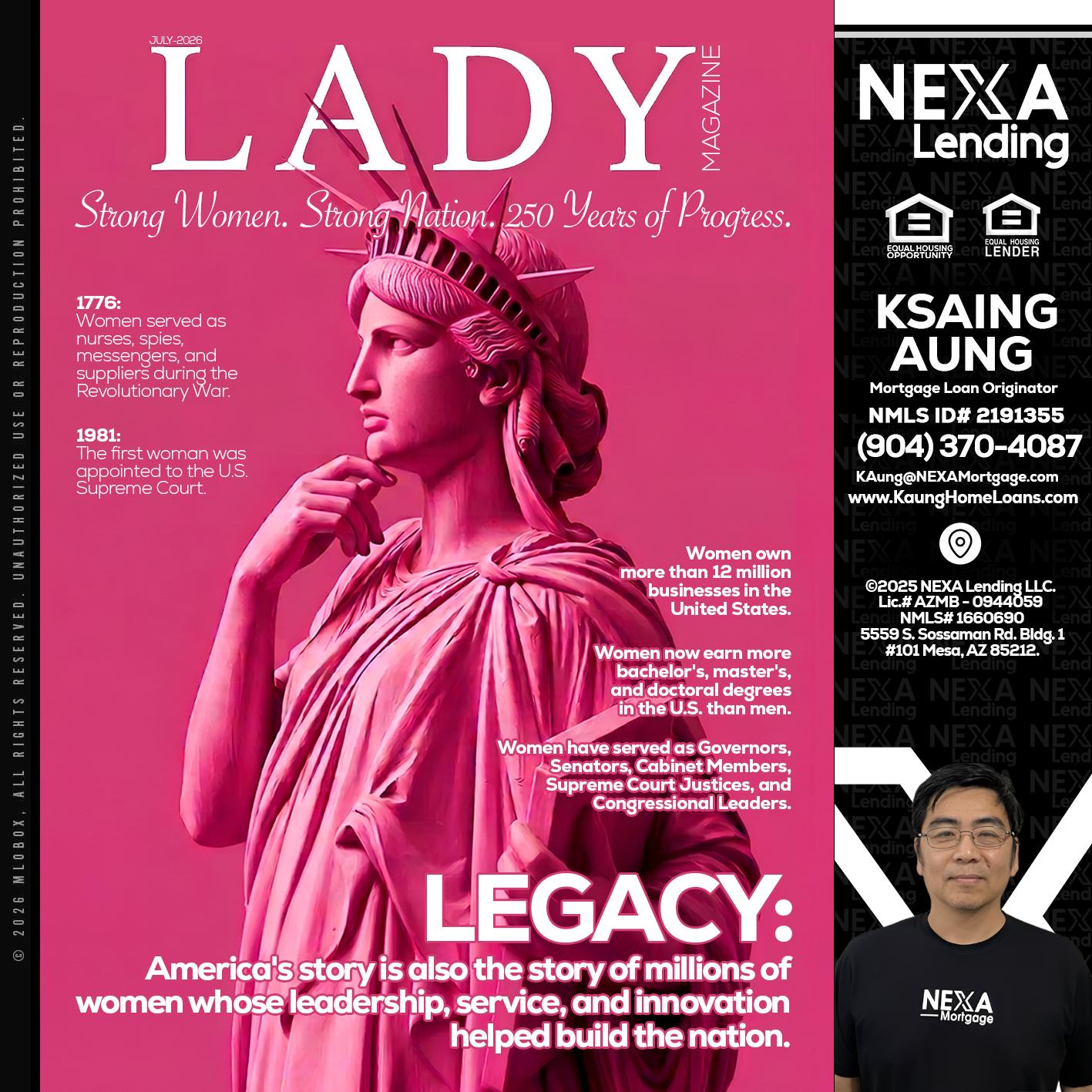 LADY LIBERTY! - Ksaing Aung -Mortgage Loan Originator