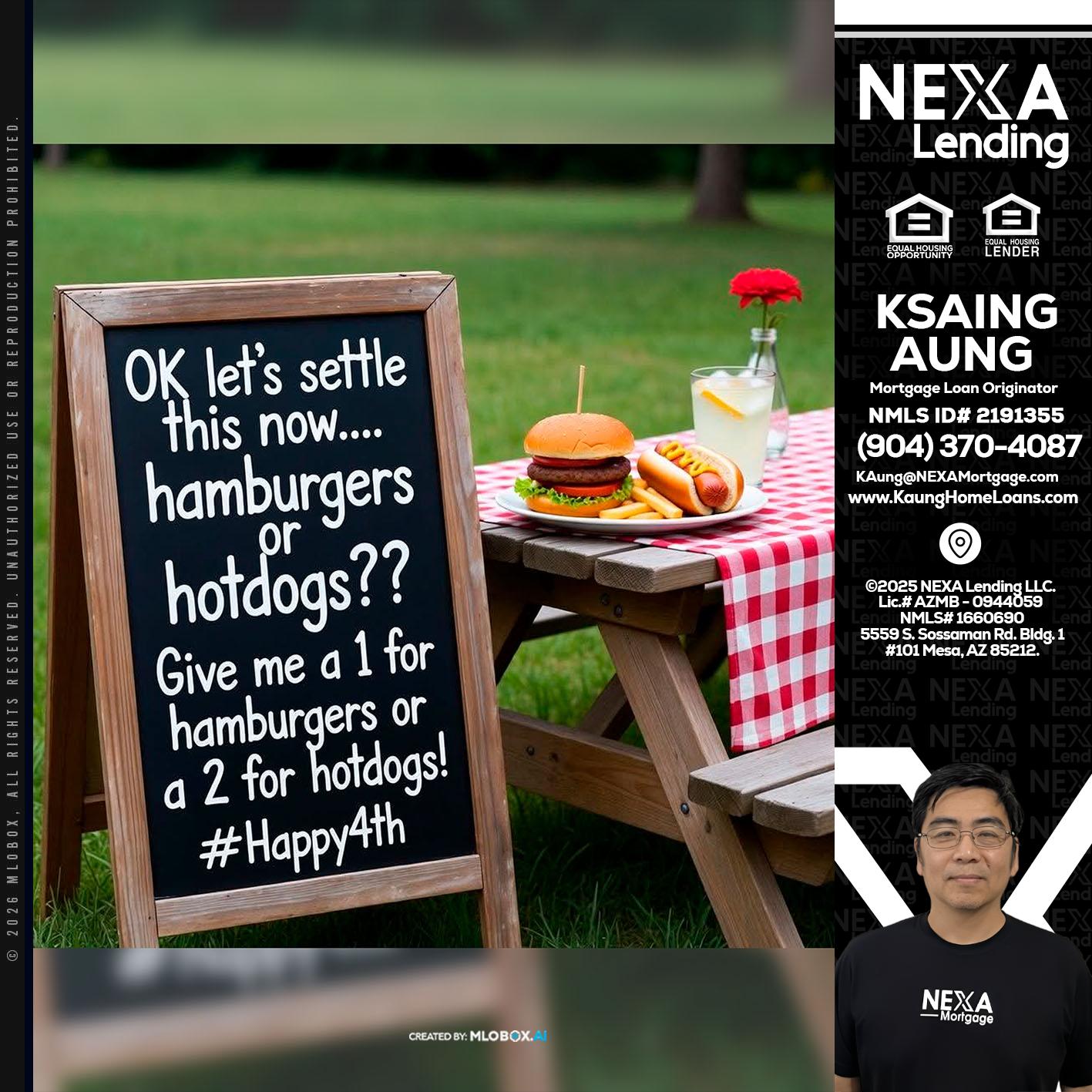 let settle this - Ksaing Aung -Mortgage Loan Originator