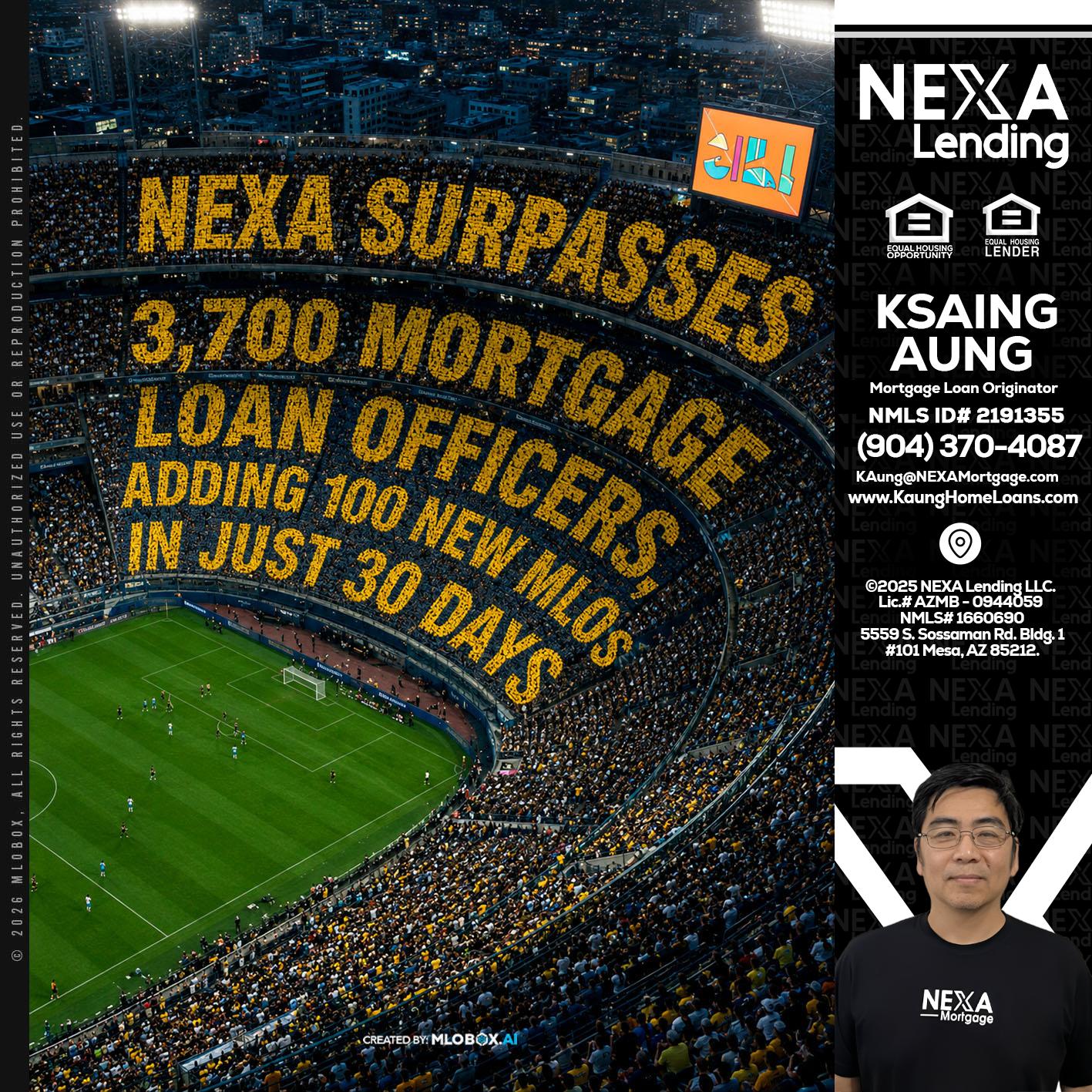 NEXA SURPASSES - Ksaing Aung -Mortgage Loan Originator