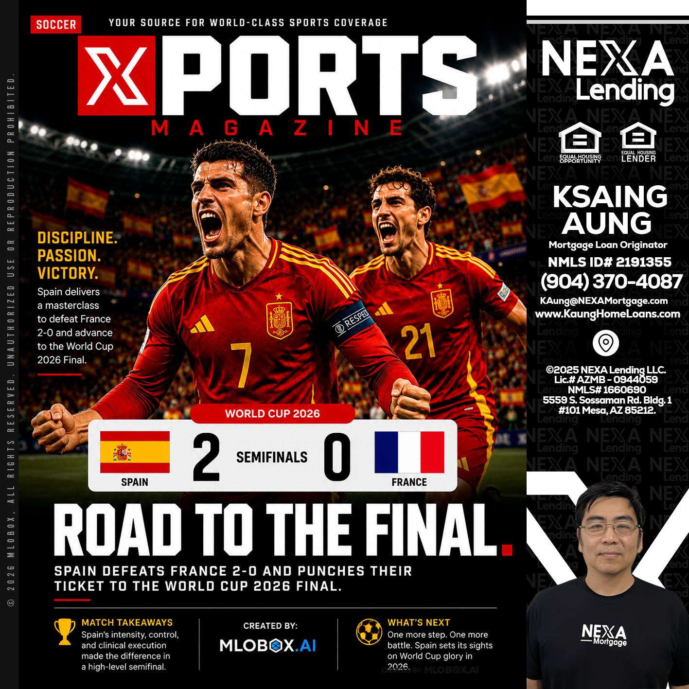 XPORTS WORLD CUP 2026 - Ksaing Aung -Mortgage Loan Originator