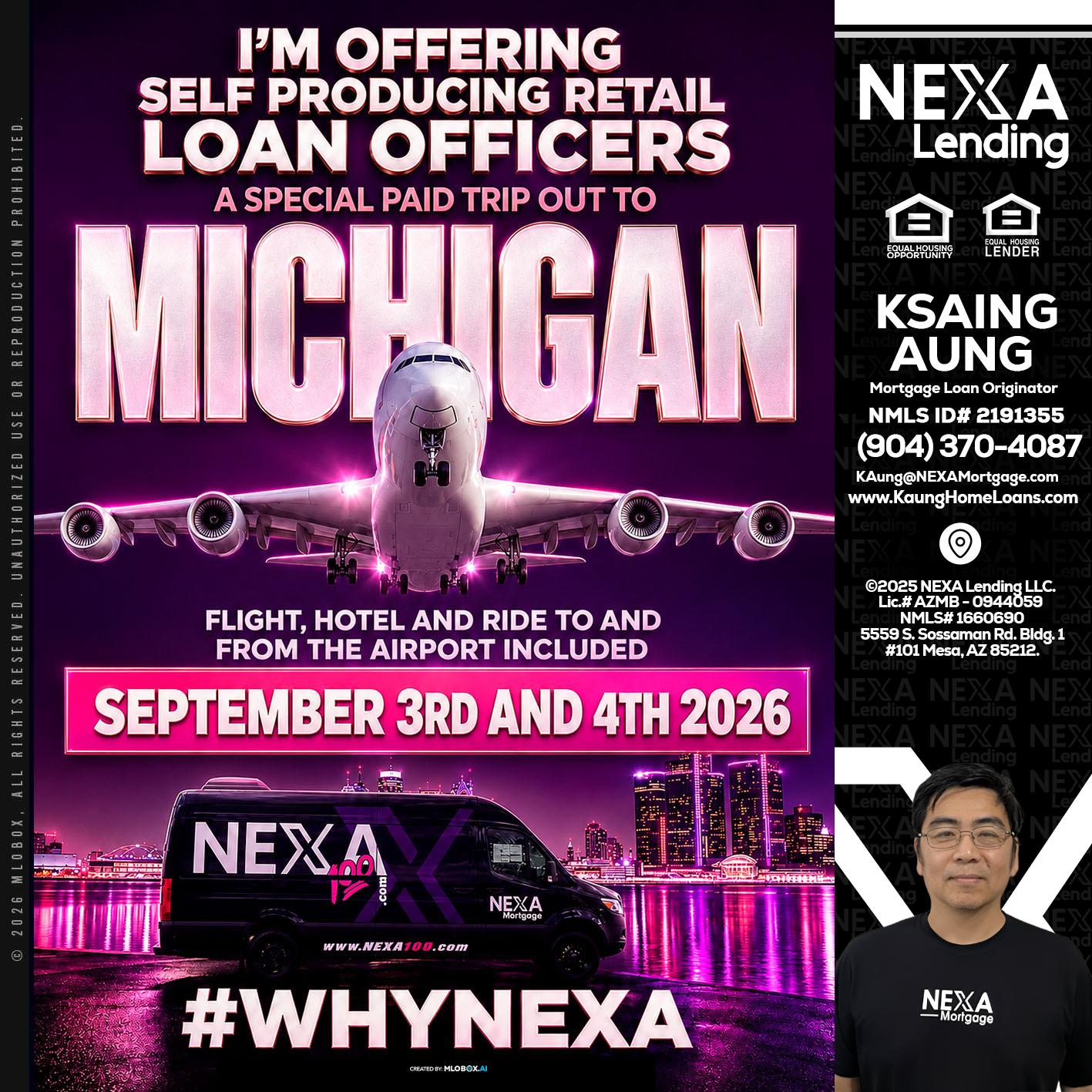 MICHIGAN TRIP - Ksaing Aung -Mortgage Loan Originator