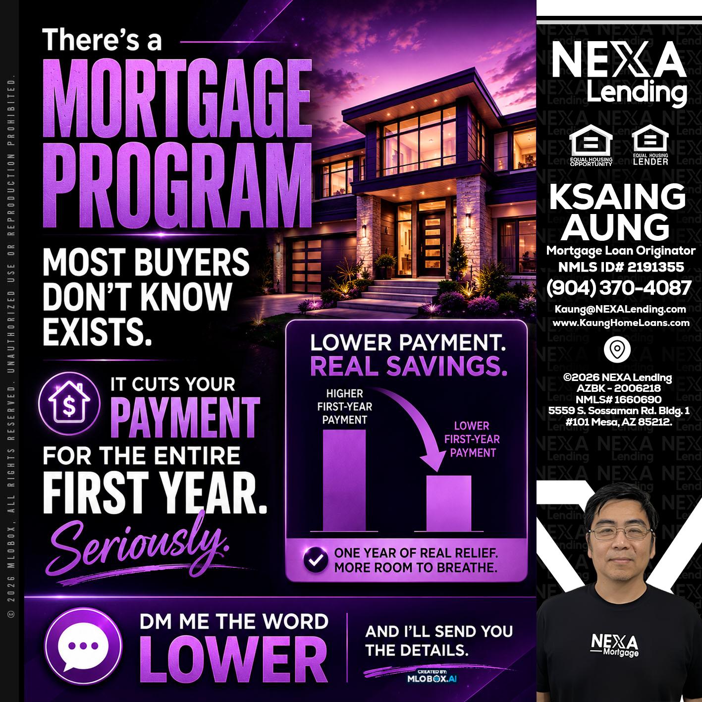 MORTGAGE PROGRAM - Ksaing Aung -Mortgage Loan Originator