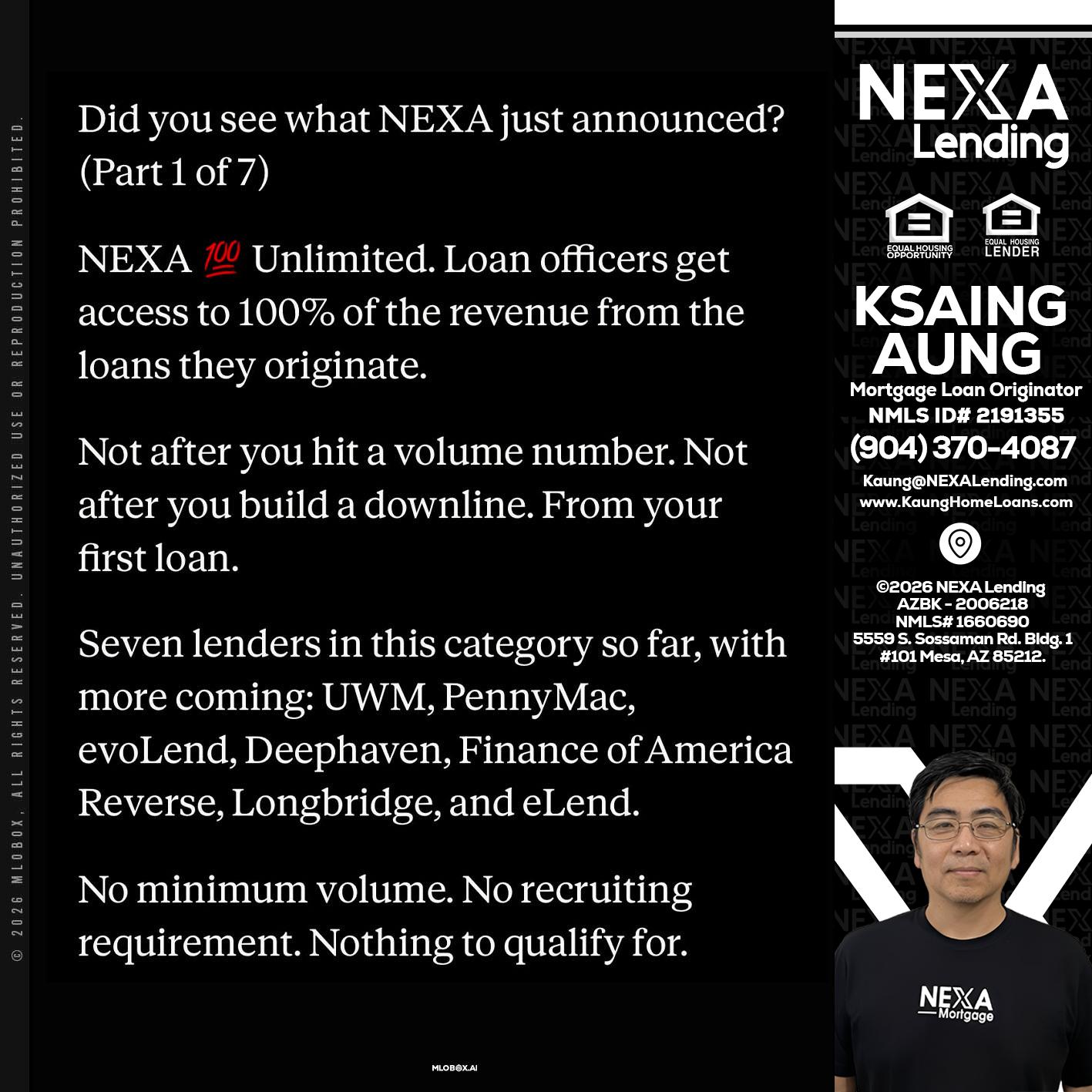DID YOU KNOW - Ksaing Aung -Mortgage Loan Originator
