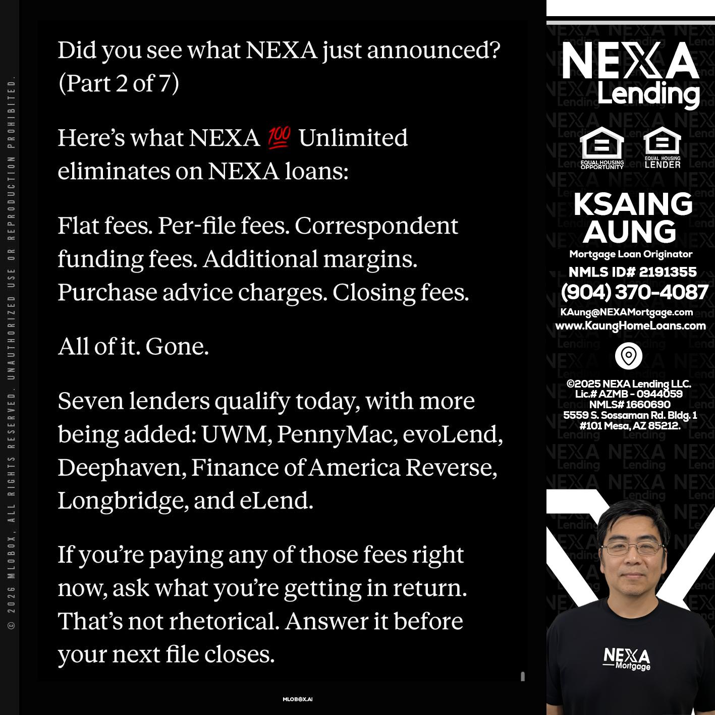 2 OF 7 - Ksaing Aung -Mortgage Loan Originator